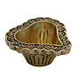 Brass Diya Heart Shape Divi KBH07242