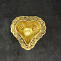 Brass Diya Heart Shape Divi KBH07242