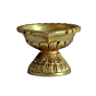 Brass Diya Oil Lamp with Round Base KBH07251