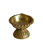 Brass Diya Oil Lamp with Round Base KBH07251