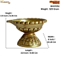 Brass Diya Oil Lamp with Round Base KBH07251