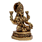 Brass Laxmi Ji on Heart Shape Base Idol KBH07261