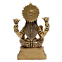 Brass Laxmi Ji on Heart Shape Base Idol KBH07261