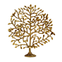 Brass Tree with Two Candle stand and Two Birds KBH07271