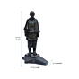 Brass Big Fiber Sardar Statue KBH07282