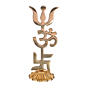 Brass Trishul and Swastik Small KBH07285