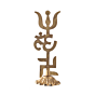 Brass Trishul and Swastik Small KBH07285