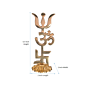 Brass Trishul and Swastik Small KBH07285