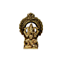Brass Kaman Small Ganesh Idol KBH07301