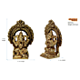 Brass Kaman Small Ganesh Idol KBH07301