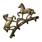 Brass Horse Design Keyholder KBH07306