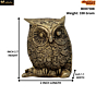 Brass Owl Figurine KBH07308