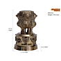 Brass Ashoka Stambh Small Showpiece KBH07311