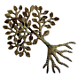 Brass Wall Hanging Small Tree KBH07327