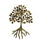 Brass Wall Hanging Small Tree KBH07327