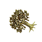 Brass Wall Hanging Medium Tree KBH07328