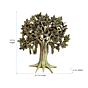 Brass Wall Hanging Medium Tree KBH07328