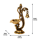 Brass Diya with Bell KBH07333
