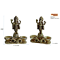 Brass Ganesh Diya KBH07335