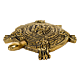 Brass Tortoise with Ganesh Carving Idol KBH07345