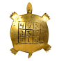 Brass Tortoise with Ganesh Carving Idol KBH07345
