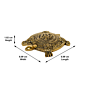 Brass Tortoise with Ganesh Carving Idol KBH07345