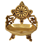 Brass Sangu Chakra Diya Set KBH07349