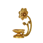 Brass Diya With Flower KBH07351