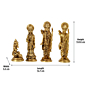 Brass Ram Darbar Set Idol KBH07359