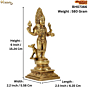 Brass Kalbhairav Idol 6 Inch KBH07366