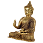 Brass Meditating Buddha Idol KBH07373
