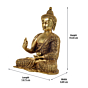 Brass Meditating Buddha Idol KBH07373