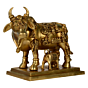 Brass Cow & Calf Idol KBH07378