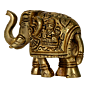 Brass Elephant with Upward Trunk KBH07382