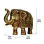 Brass Elephant with Upward Trunk KBH07382