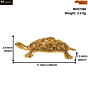 Brass Tortoise with Ganesh Carving Kachua Idol KBH07386
