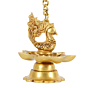 Brass Hanging Peacock Diya KBH07391