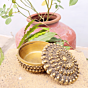Brass Round Jewelry Box Small KBH07393