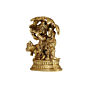 Brass Radha Krishna with Cow Idol KBH07410