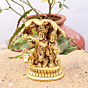 Brass Radha Krishna with Cow Idol KBH07410