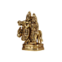 Brass Radha Krishna Small Idol KBH07412