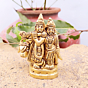 Brass Radha Krishna Small Idol KBH07412