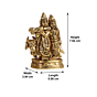 Brass Radha Krishna Small Idol KBH07412