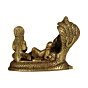 Brass Vishnu Laxmi Sitting on Sheshnag Idol KBH07418