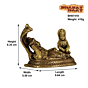 Brass Vishnu Laxmi Sitting on Sheshnag Idol KBH07418