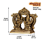 Brass Ganesh Laxmi Idol KBH07420