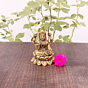 Brass Laxmi Kamal Sitting Small Idol KBH07424