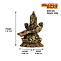 Brass Saraswati Kamal Sitting Small Idol KBH07425