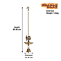 Brass Hanging Peacock Diya with Bell KBH07430