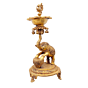 Brass Bird Elephant Diya KBH07437